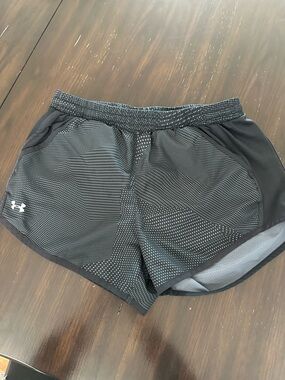 Under Armour Black Dotted Athletic Shorts for Women